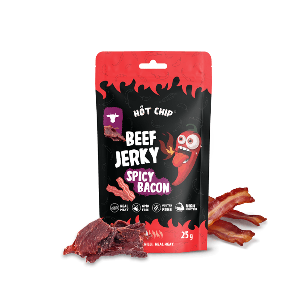 Jerky Chilli and Bacon (25g) (Hot-Chip)