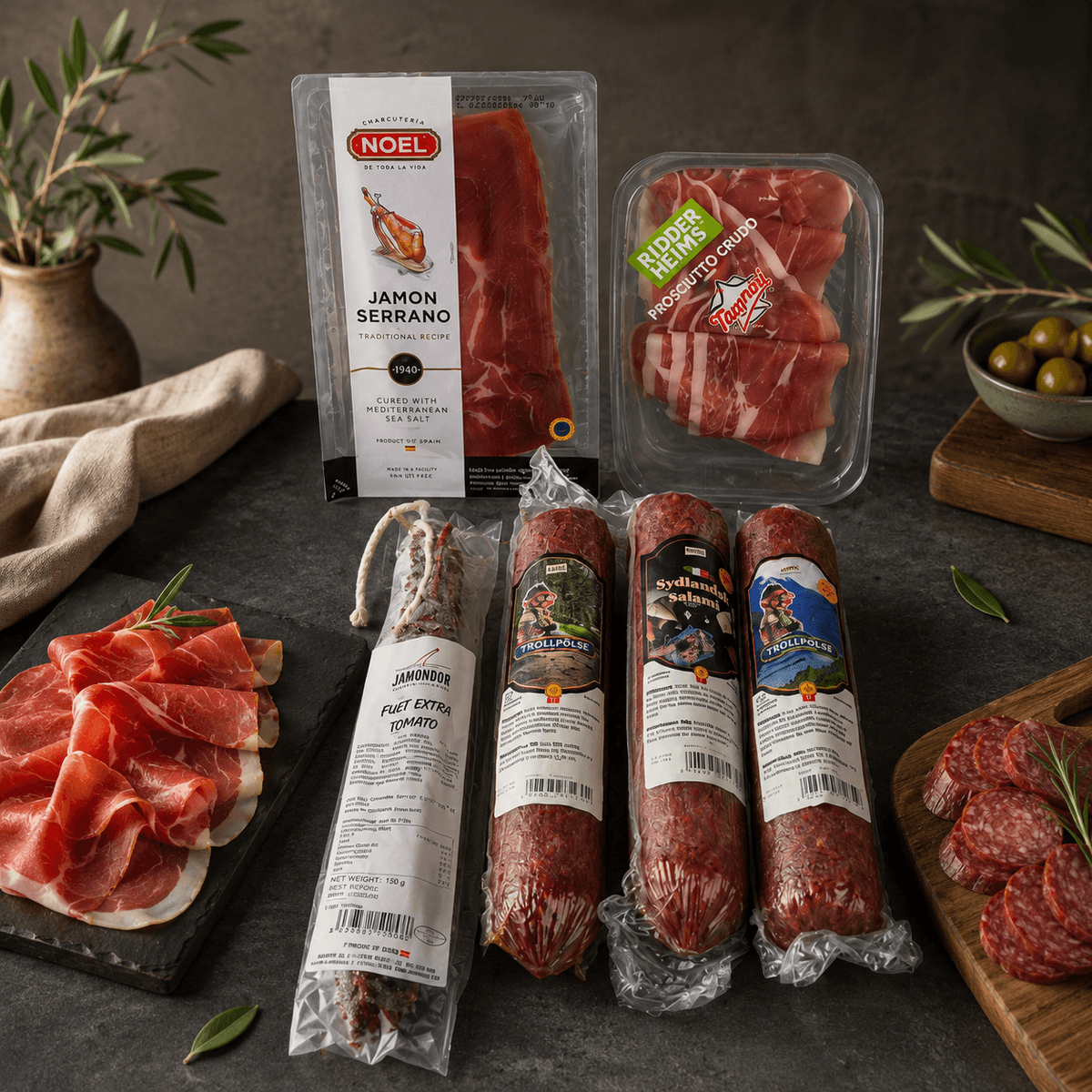 Helgekupp – Spansk spekepakke med serrano, prosciutto og salami