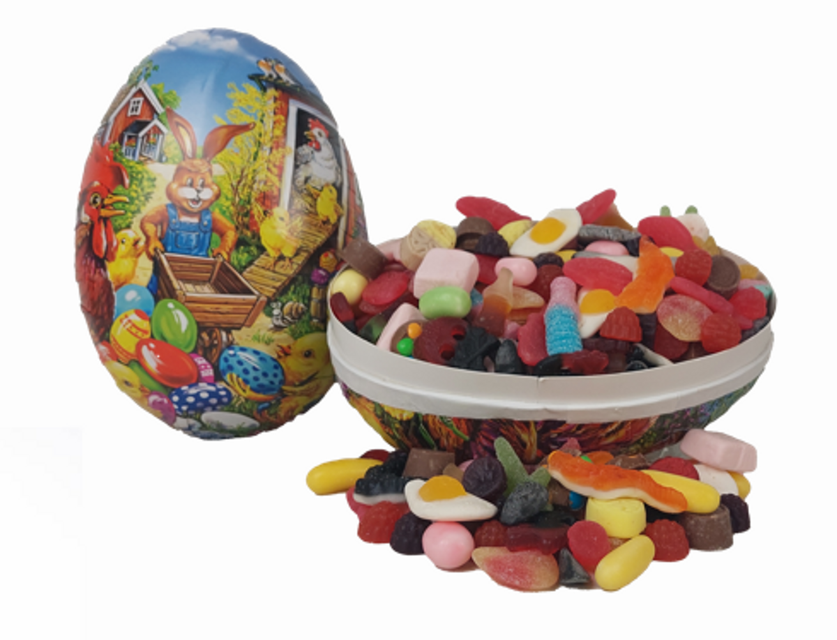 Påskeegg med 1KG smågodtblanding
