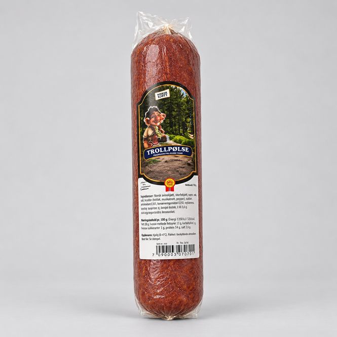 Hovedbilde Trollpølse med smak av norsk natur ca550g 