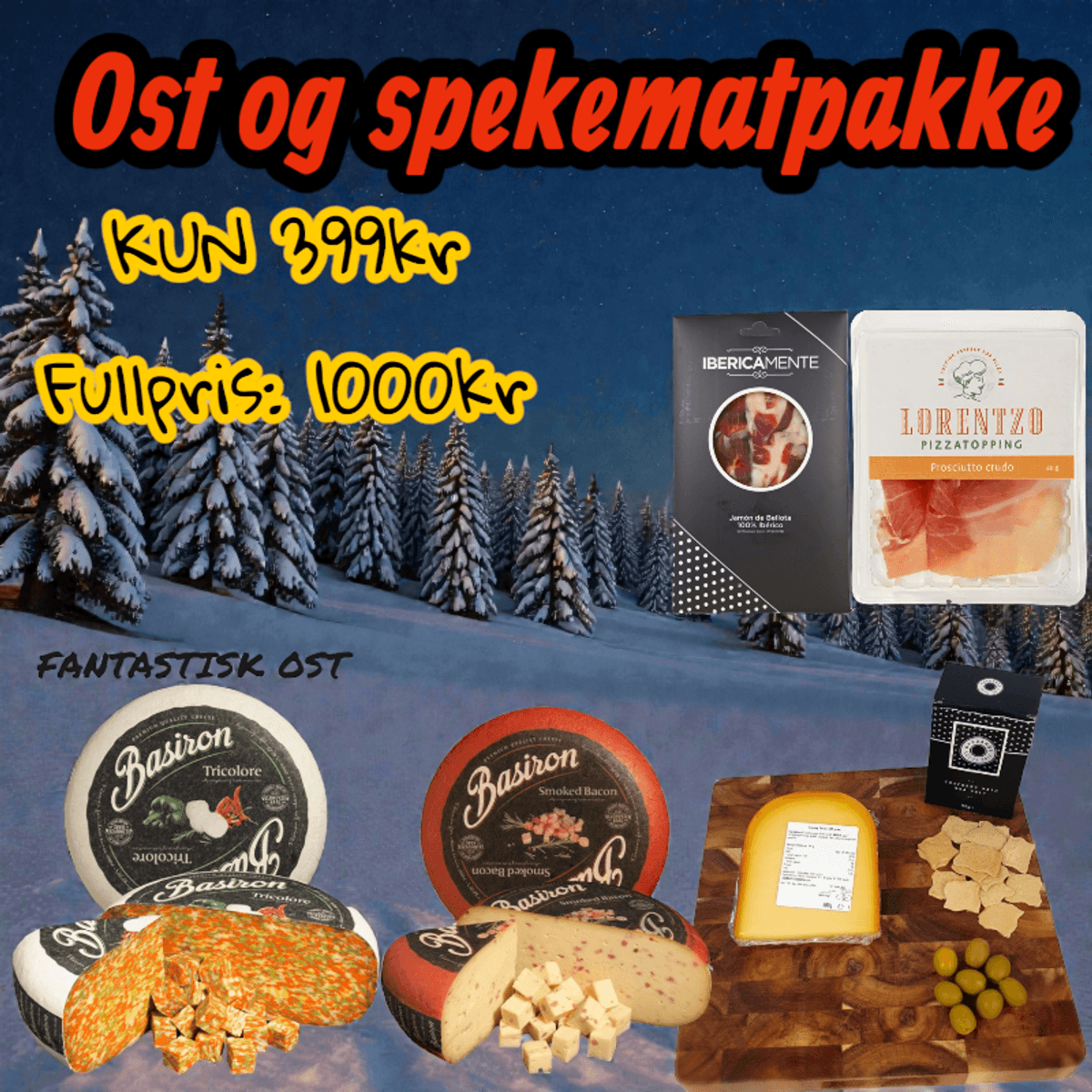 Ost og spekematpakke ( Begrenset antall)