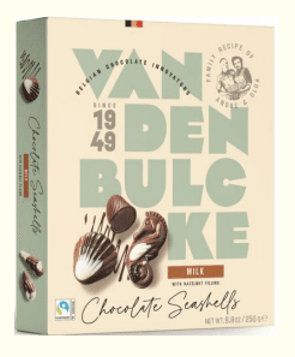 Belgisk konfekt seashells 250g - Van Den Bulcke 