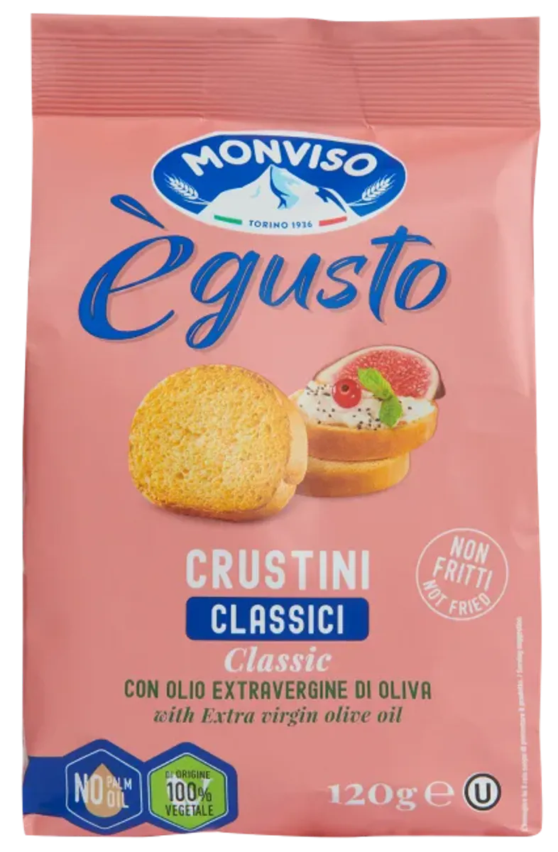 Panmonviso crustini m/olje & sjøsalt 120g