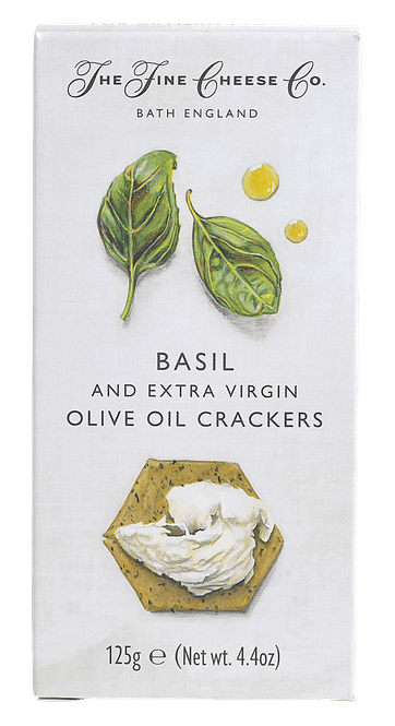Hovedbilde Fine Cheese Crackers m/Basilikum, 125 g