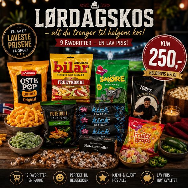 Hovedbilde Snackspakke til helgen