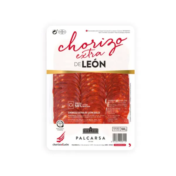 Hovedbilde Chorizo León Extra 100g oppskåret, Palcarsa