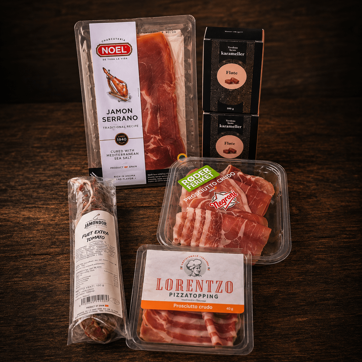 Kosepakken – Spekemat, skinke og noe søtt til ekstra god pris 🥩🍬