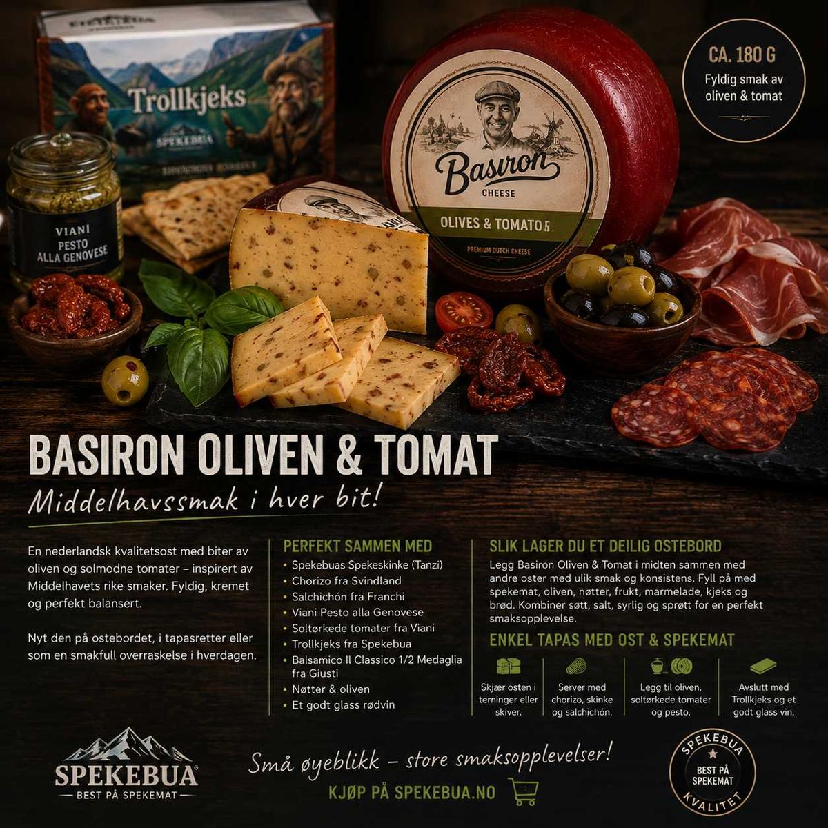 Basiron Oliven&Tomat ca 180g